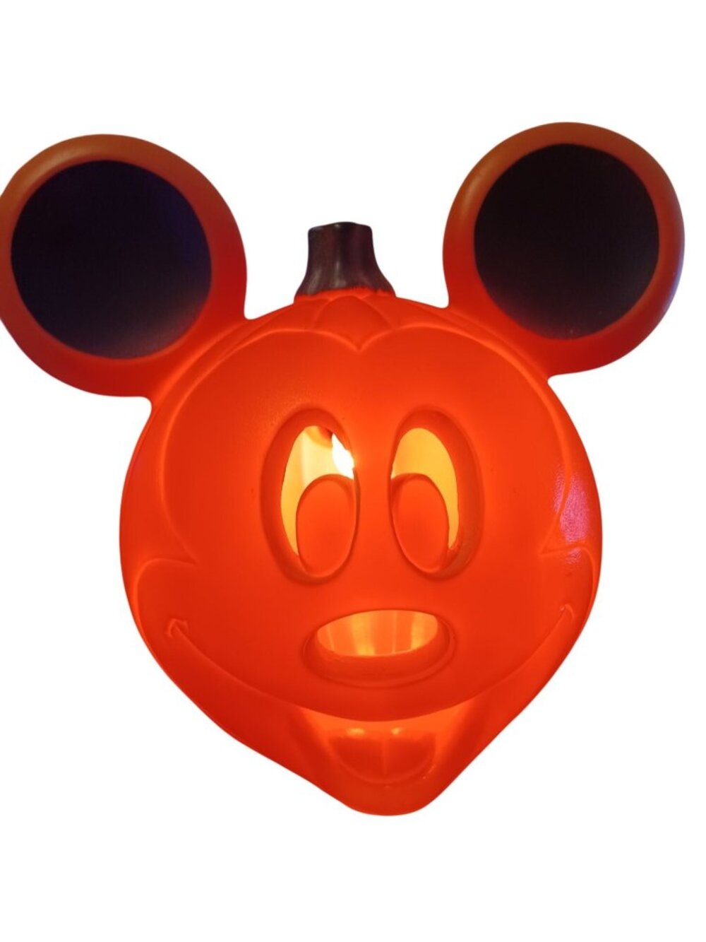 NWT 12"  Disney Mickey Mouse Blow Molded Pumpkin Light-Up Jackolantern  Hallowee